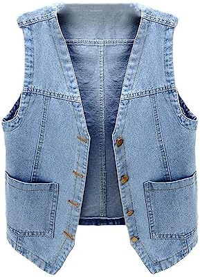 Jeansvest (zonder voering)