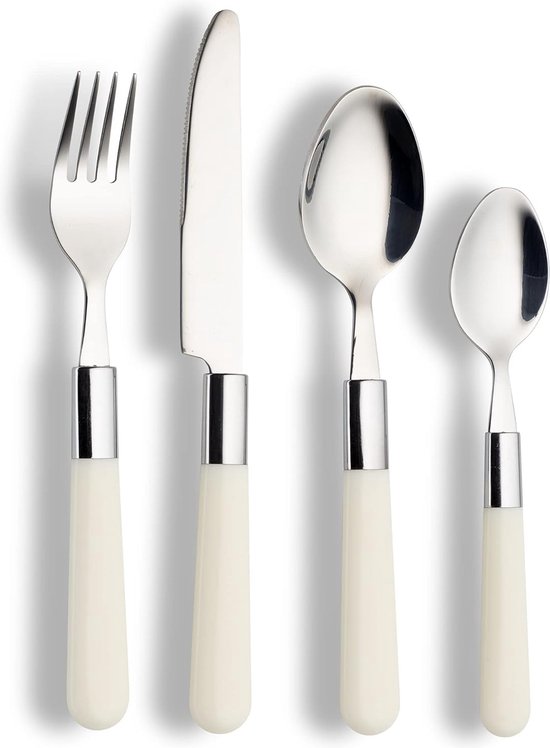 [prijs211] mes, vork, lepel – plastiek handvat