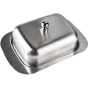 [prijs42] Boterpot - inox