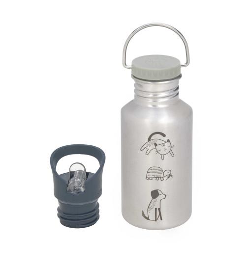 [prijs84] Drinkbus, drinkfles - inox - klein