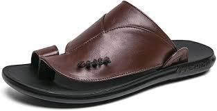 Slippers - volwassen (leder)